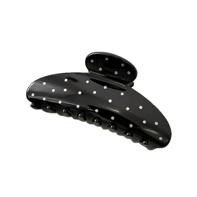 1PC Polka Dot Hair Grip Clip Exquisite Daily Styling Firm Hold for Various Hairstyles All Seasons Playful Accessory