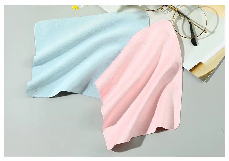 5PCS Eyeglass Cleaning Cloth Microfiber Adaptable For Screens Lenses Nylon Or Polaroid Glasses 15*15cm Random Color