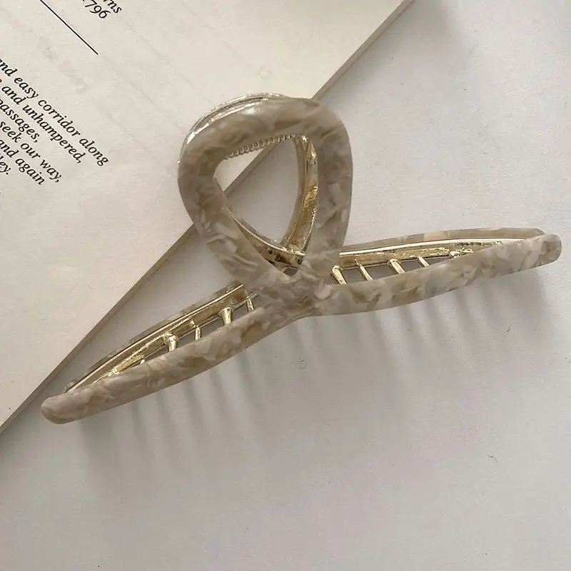 1/3/5pcs Metal Grab Clip, Women's Hair Clip, Large Shark Clip, Large Hair Volume, Fashionable Temperament, Hair Clip Headband
