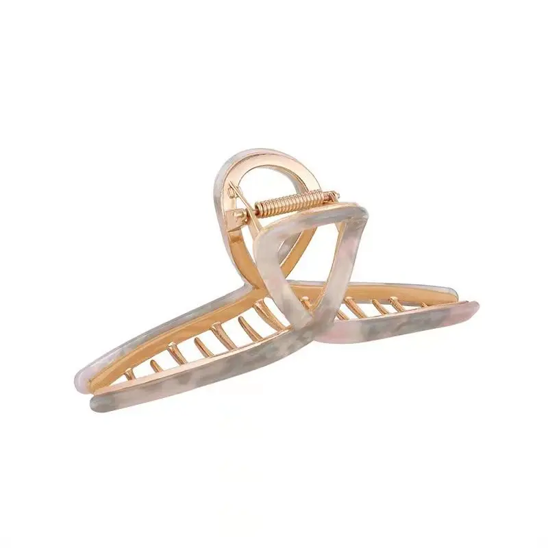 1/3/5pcs Metal Grab Clip, Women's Hair Clip, Large Shark Clip, Large Hair Volume, Fashionable Temperament, Hair Clip Headband