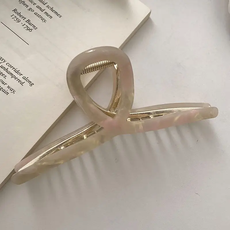 1/3/5pcs Metal Grab Clip, Women's Hair Clip, Large Shark Clip, Large Hair Volume, Fashionable Temperament, Hair Clip Headband