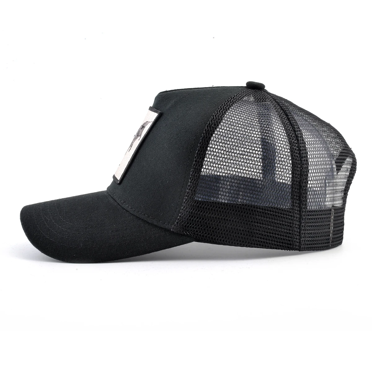 Fashion Trucker Caps With Embroidery Goat Patch Four Seasons Snapback Baseball Cap For Men Women Adjustable Visor Hat
