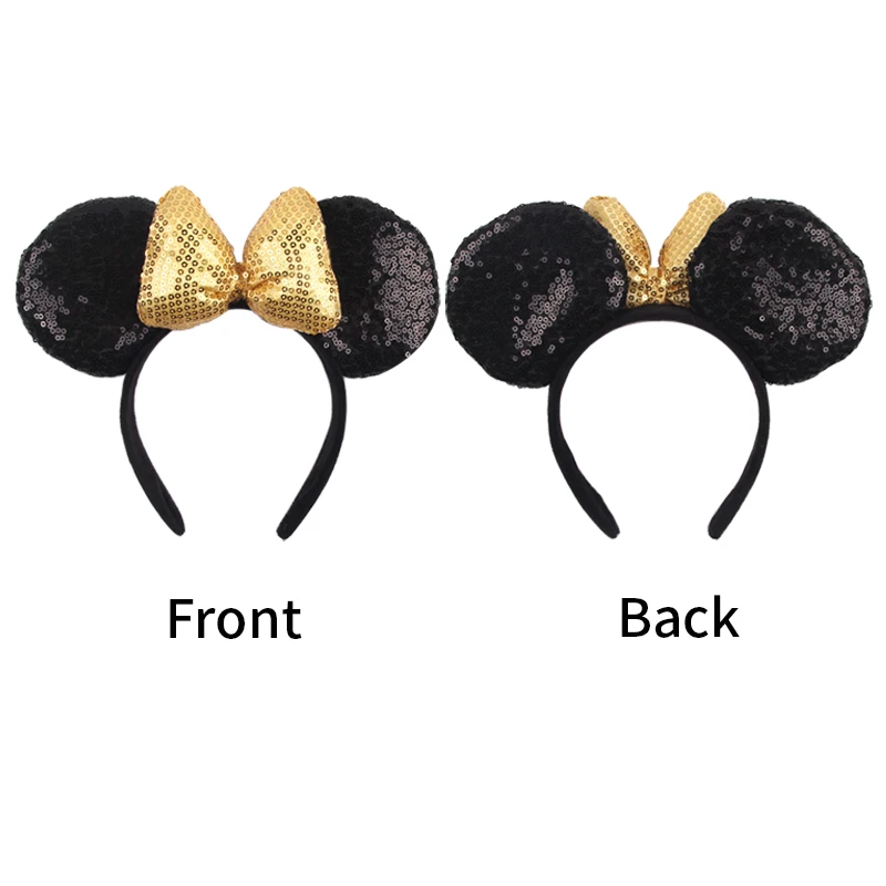 1pc Mouse Ears Headband Girls And Kids 4 Inch Polka Dot Bow Hairdband Holiday Party Travel DIY Hair Accessories