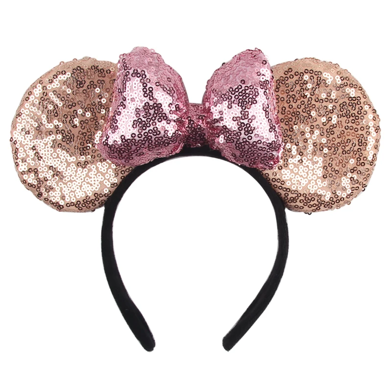 1pc Mouse Ears Headband Girls And Kids 4 Inch Polka Dot Bow Hairdband Holiday Party Travel DIY Hair Accessories