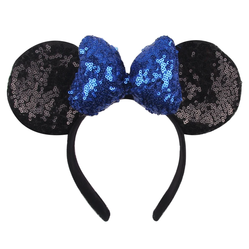 1pc Mouse Ears Headband Girls And Kids 4 Inch Polka Dot Bow Hairdband Holiday Party Travel DIY Hair Accessories