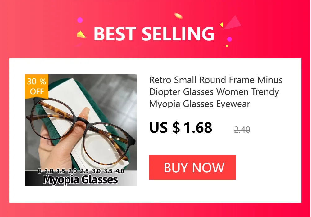 Men's Business Myopia Glasses Unisex Classic Half Frame Prescription Eyewear Retro Minus Diopter Nearsighted Eyeglasses0 To -4.0