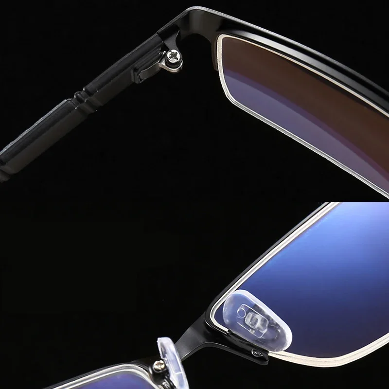 Men's Business Myopia Glasses Unisex Classic Half Frame Prescription Eyewear Retro Minus Diopter Nearsighted Eyeglasses0 To -4.0