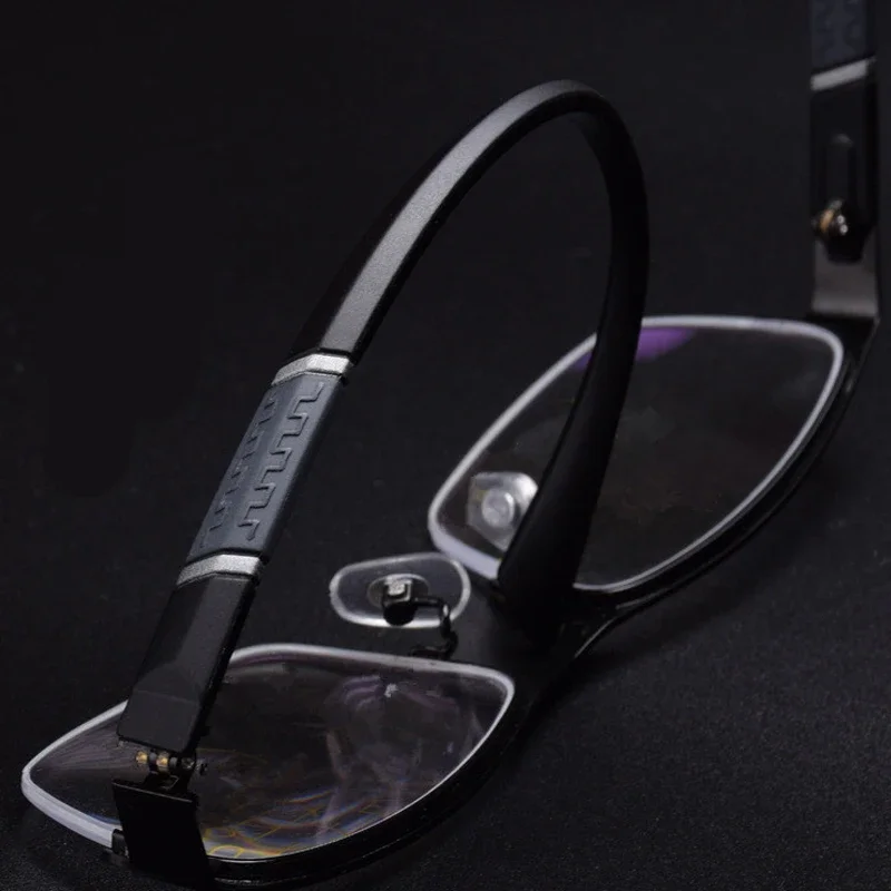 Men's Business Myopia Glasses Unisex Classic Half Frame Prescription Eyewear Retro Minus Diopter Nearsighted Eyeglasses0 To -4.0