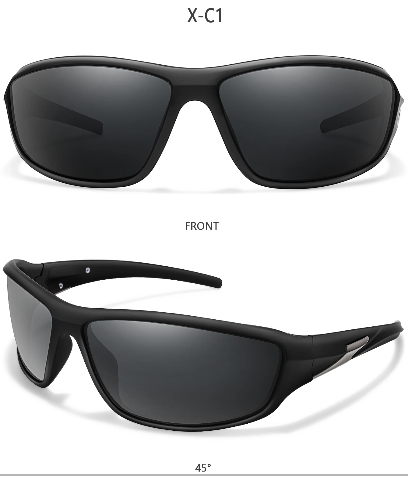 Men's Polarized Sunglasses Camo Military Style UV400 Protection for Cycling Riding Fishing Running And Driving Festival Gift
