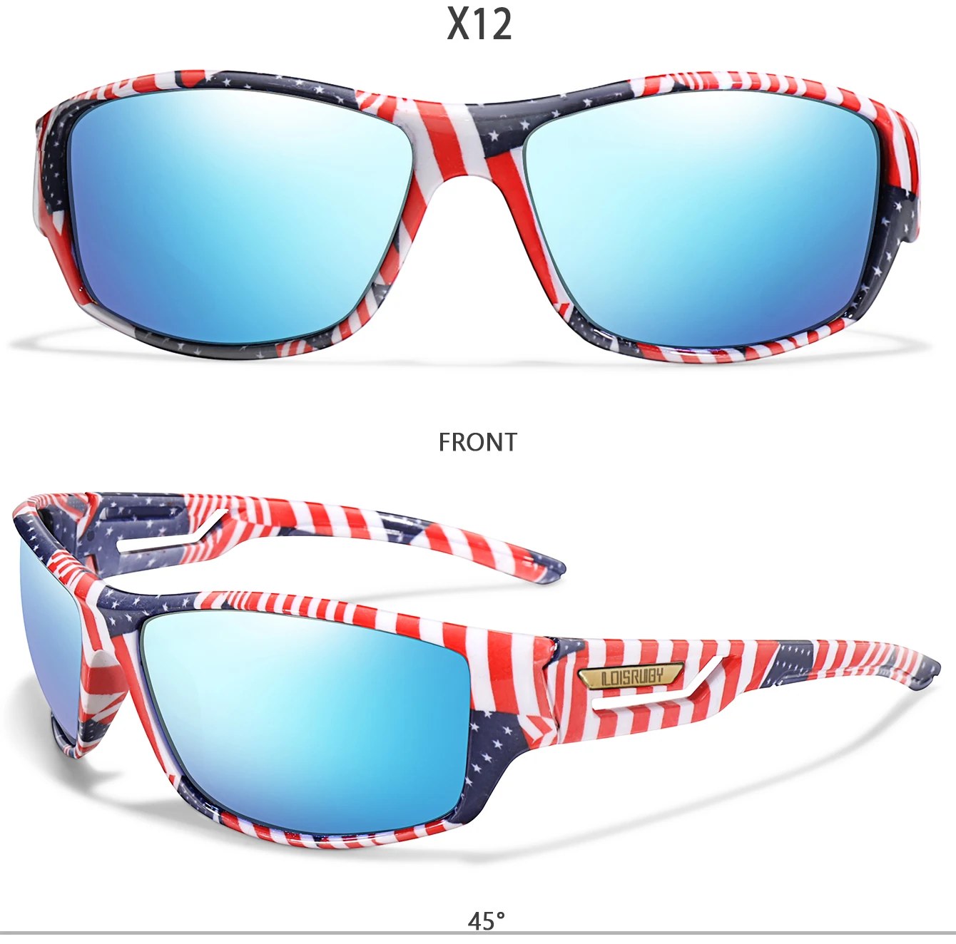 Men's Polarized Sunglasses Camo Military Style UV400 Protection for Cycling Riding Fishing Running And Driving Festival Gift