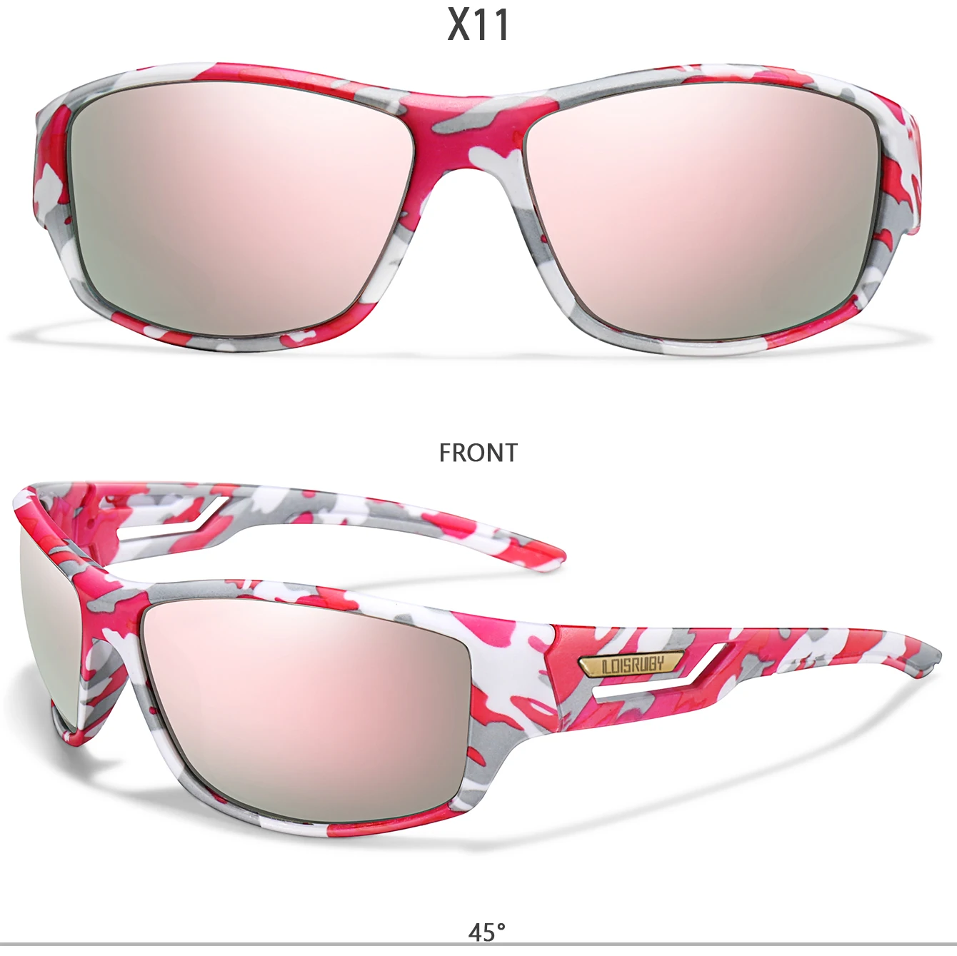 Men's Polarized Sunglasses Camo Military Style UV400 Protection for Cycling Riding Fishing Running And Driving Festival Gift