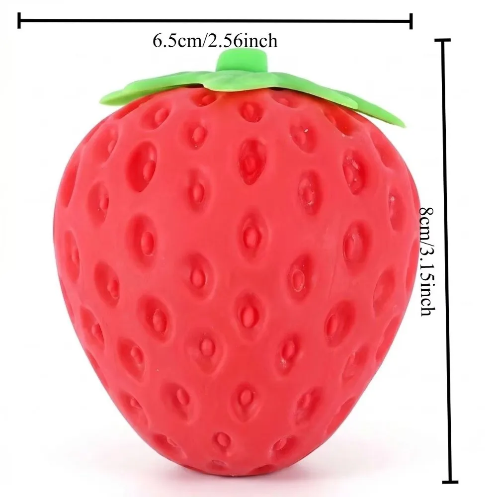 New Fruit Shape Strawberry Squeeze Ball Soft Big Stress Relief Toy Funny Fruit Shape Toy Office & School Stress Relief