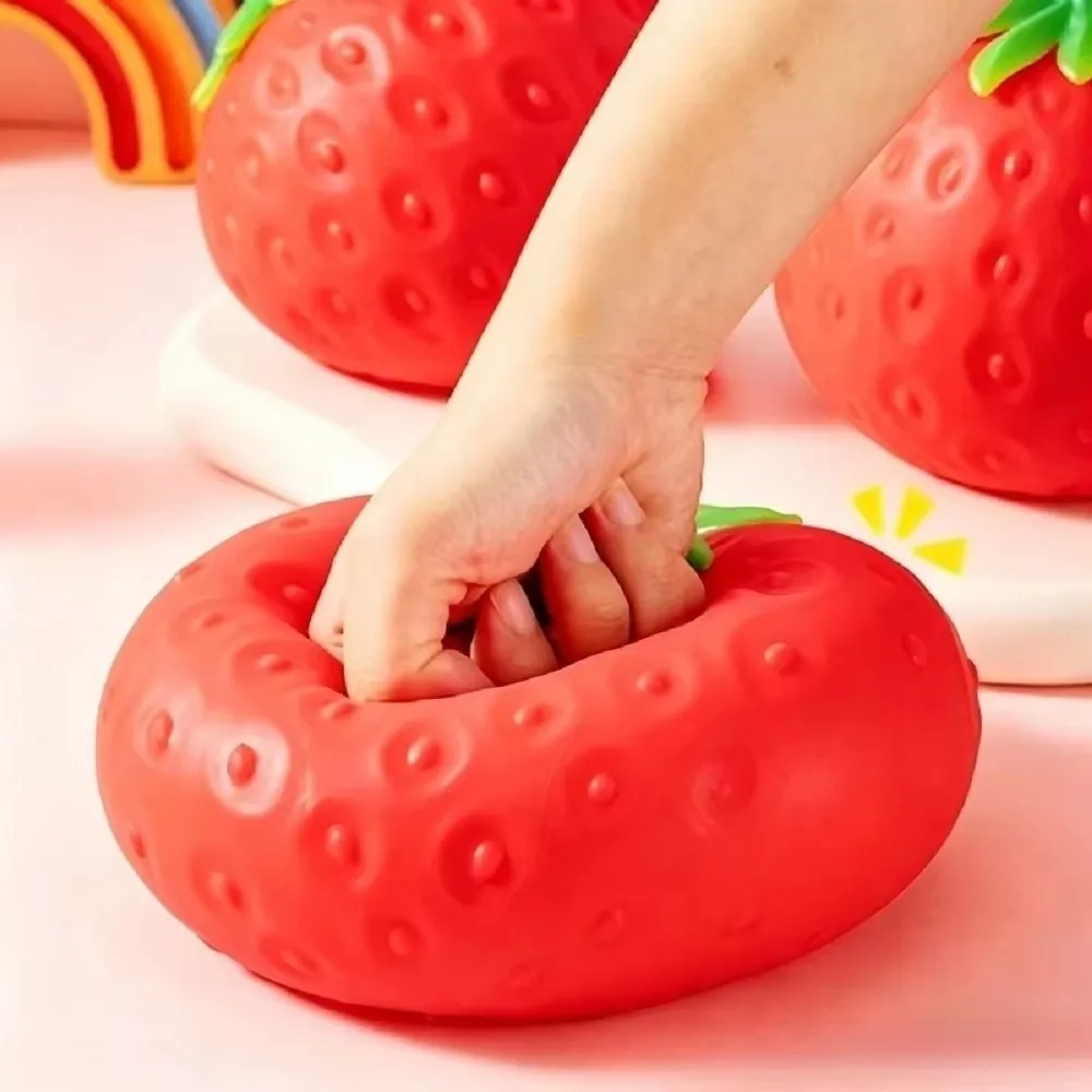 New Fruit Shape Strawberry Squeeze Ball Soft Big Stress Relief Toy Funny Fruit Shape Toy Office & School Stress Relief