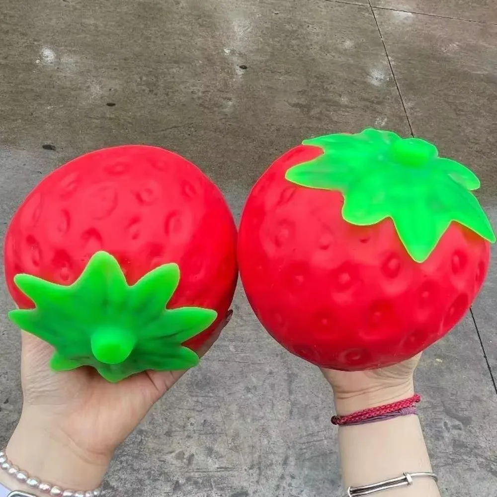New Fruit Shape Strawberry Squeeze Ball Soft Big Stress Relief Toy Funny Fruit Shape Toy Office & School Stress Relief