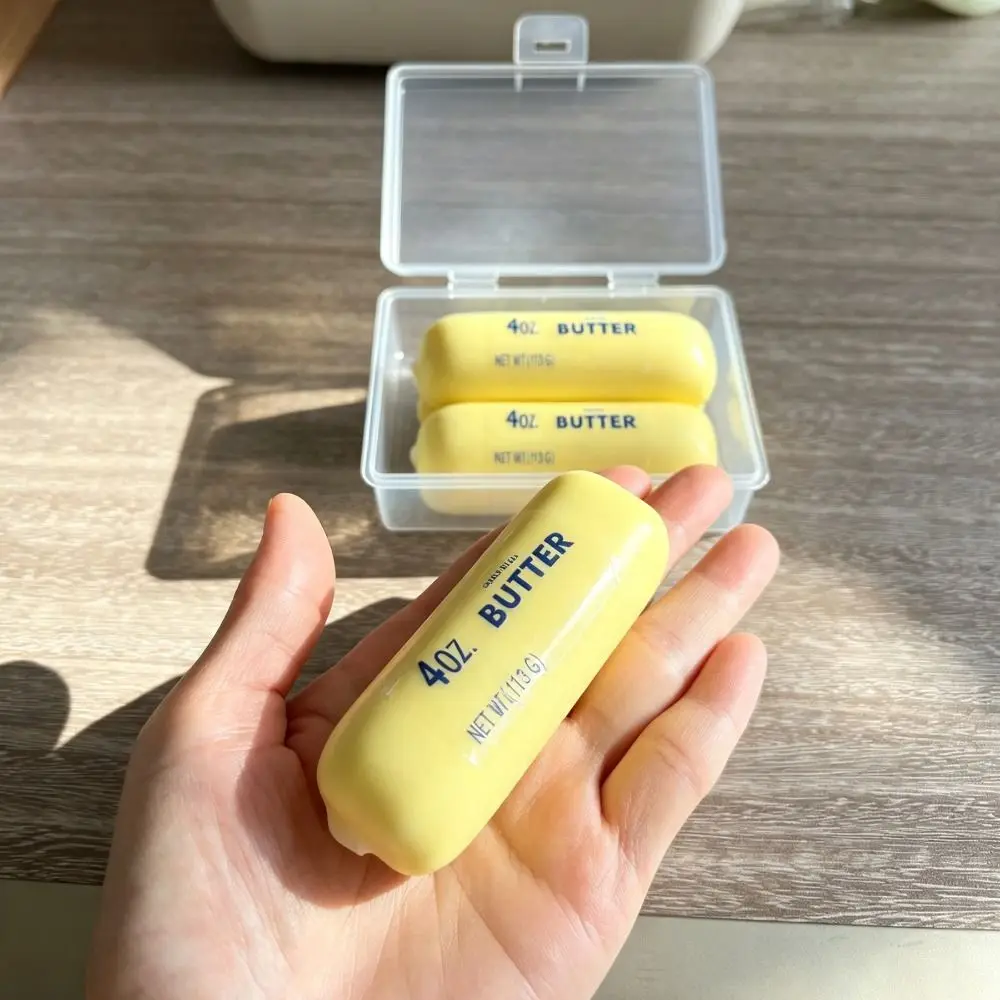 Butter Stick Wax Cracking Squeeze Toy Crackable Texture Crispy Feel Crispy Stress Balls Handmade Craft Cheese Crunchy Sound Ball