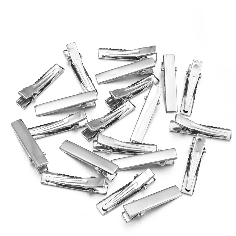 20-50pcs Metal Hair Clips Alligator Clips Hairpins Barrettes For DIY Jewelry Ornament Girls Women Hair Styling Tools Accessories