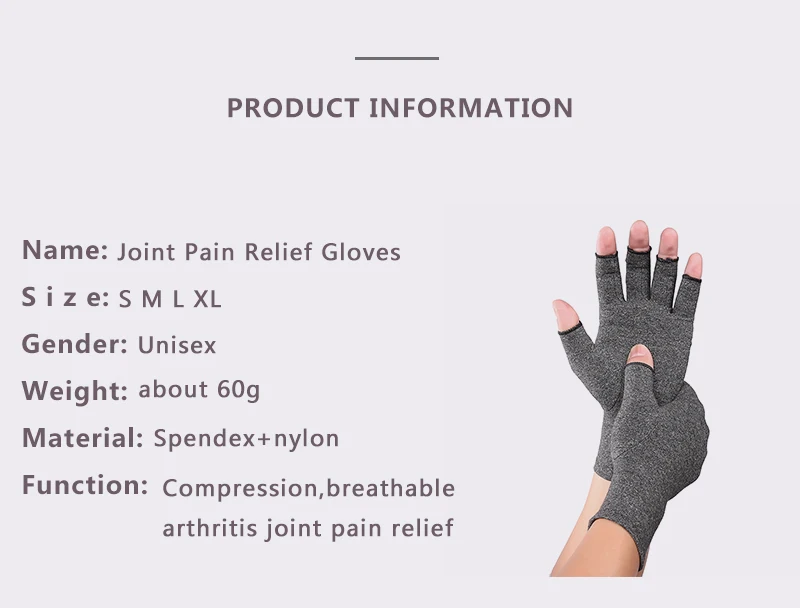 Compression Arthritis Gloves Cotton Joint Pain Relief Wrist Support Hand Brace Women Men Therapy Wristband Compression Gloves