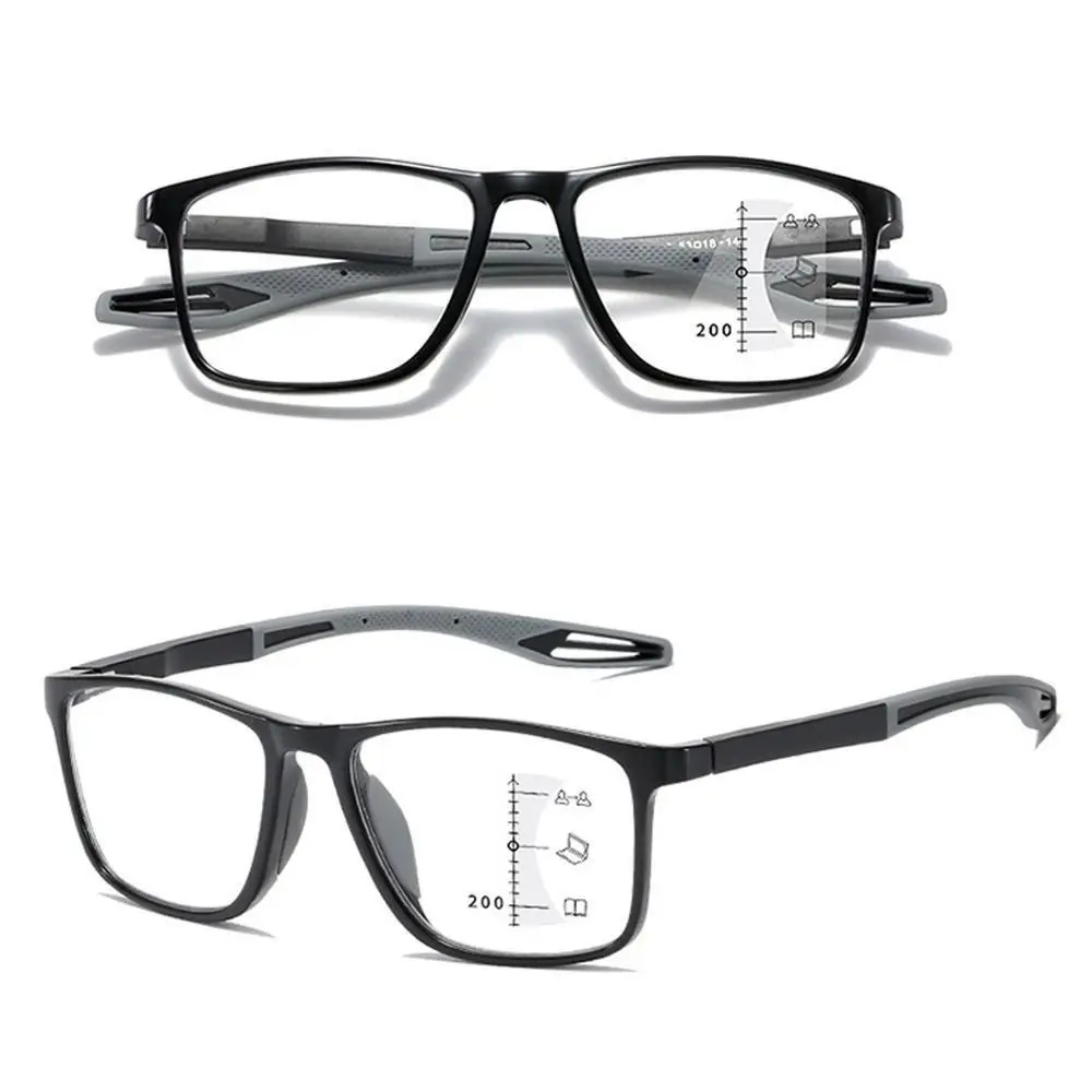 New TR90 Anti-blue Light Multifocal Reading Glasses Men Women Progressive Near Far Eyewear Ultralight Sports Farsight Eyeglasses