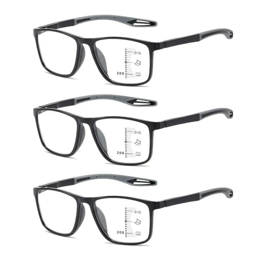 New TR90 Anti-blue Light Multifocal Reading Glasses Men Women Progressive Near Far Eyewear Ultralight Sports Farsight Eyeglasses