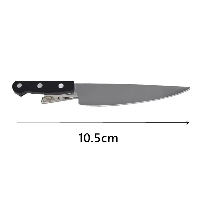1/2pcs Creative Gothic Emulation Knife Hair Clips Side Bangs Hairpins Funny Weird Knife Headwear Cosplay Parties Creative