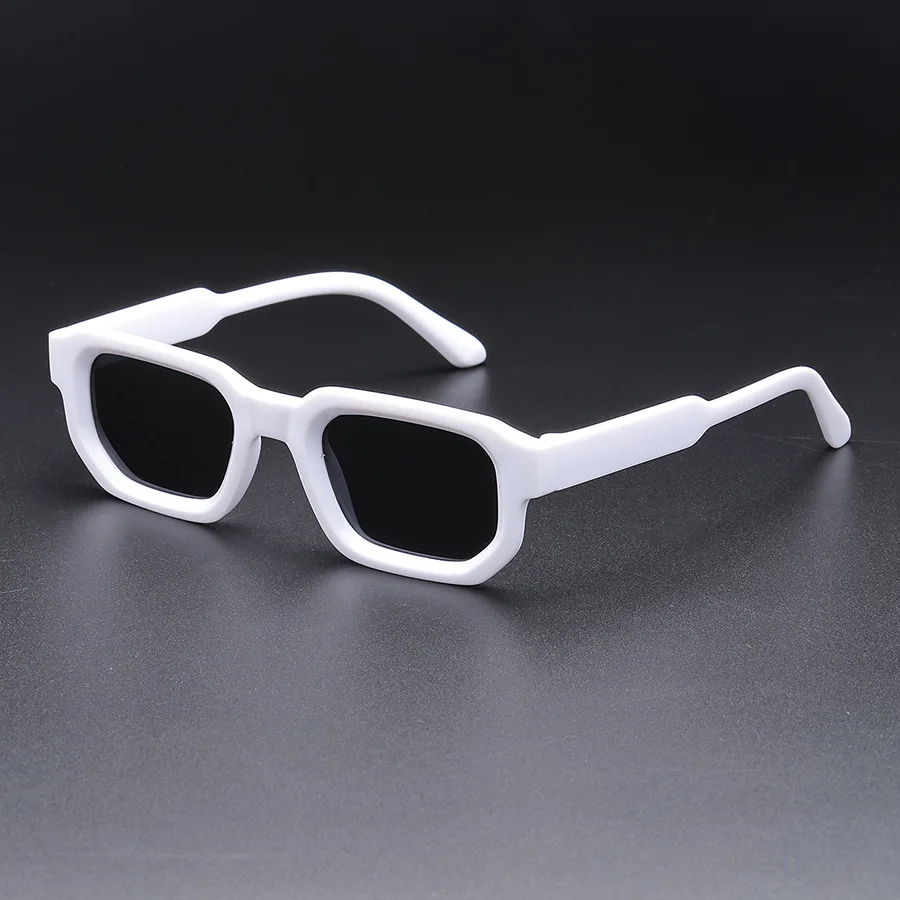 New Men Vintage Rectangle Frame Sunglasses Fashion Women Sun Glasses Luxury Brand Design Goggles UV400 Shades Eyewear
