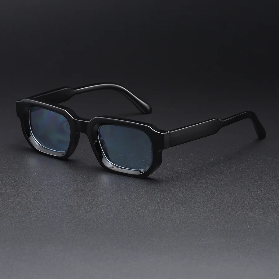 New Men Vintage Rectangle Frame Sunglasses Fashion Women Sun Glasses Luxury Brand Design Goggles UV400 Shades Eyewear