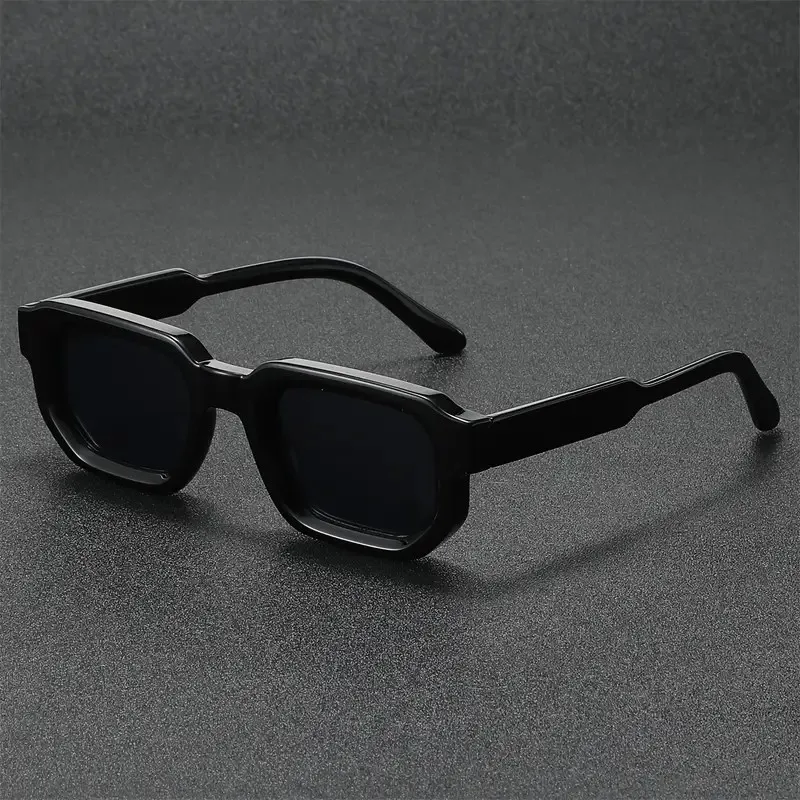 New Men Vintage Rectangle Frame Sunglasses Fashion Women Sun Glasses Luxury Brand Design Goggles UV400 Shades Eyewear