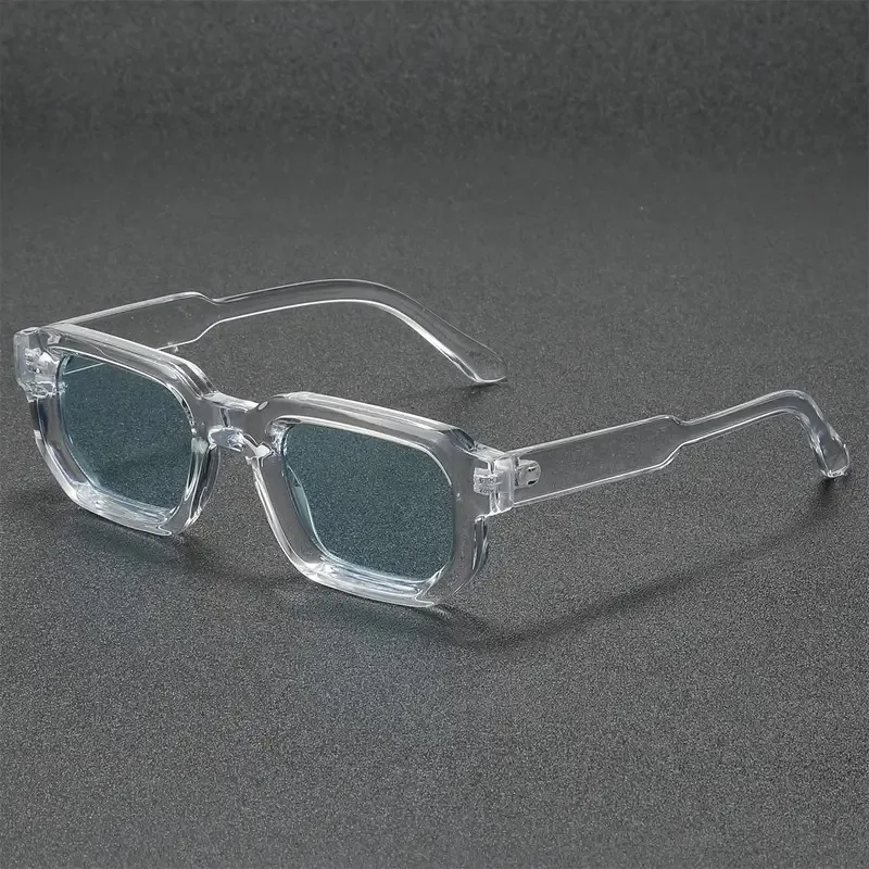 New Men Vintage Rectangle Frame Sunglasses Fashion Women Sun Glasses Luxury Brand Design Goggles UV400 Shades Eyewear