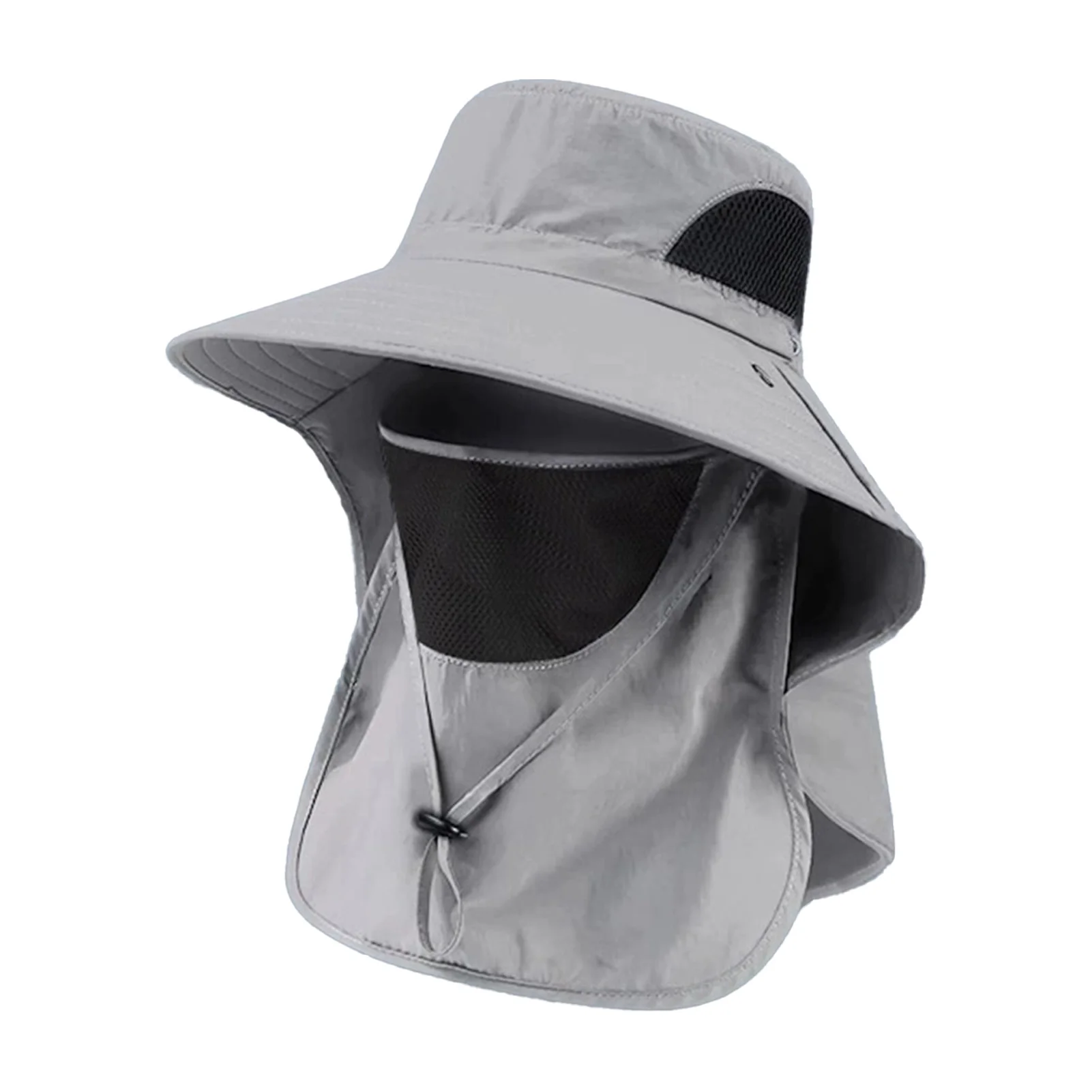 Sun Fishing Hat Women's Bucket Hat with Neck Cover Breathable Wide Brim Summer UV Protection Hat for Travel Holiday Beach