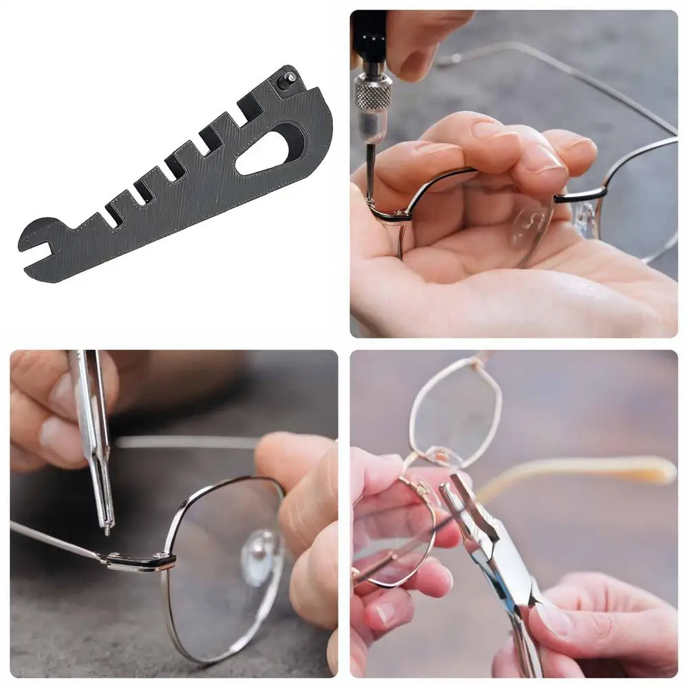 Eyeglass Temple Adjustment Tool Frame Adjustment Function Temple Device Glasses Leg Bending Adjustment Nose Support Repair Tool