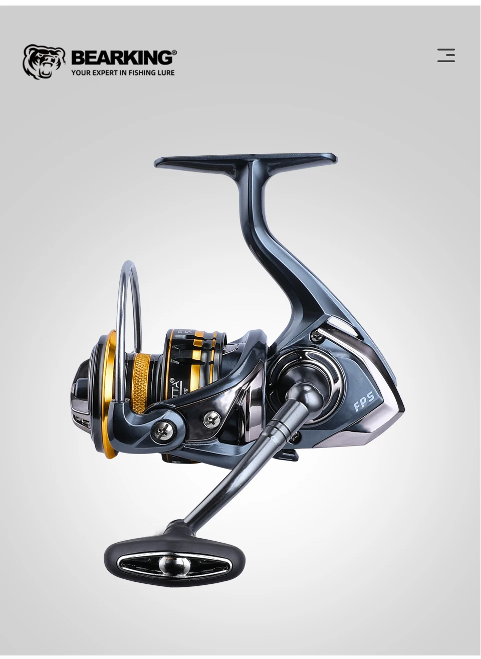BEARKING brand New arrival Saltwater Fishing Reel Spinning 1000-6000 9+1BB 5.2:1 Max Drag 12KG Water-Proof Reels