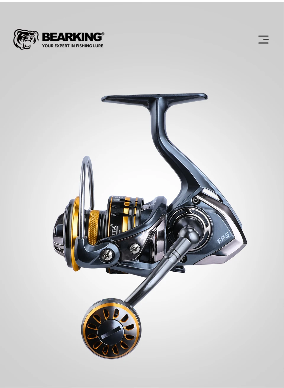 BEARKING brand New arrival Saltwater Fishing Reel Spinning 1000-6000 9+1BB 5.2:1 Max Drag 12KG Water-Proof Reels