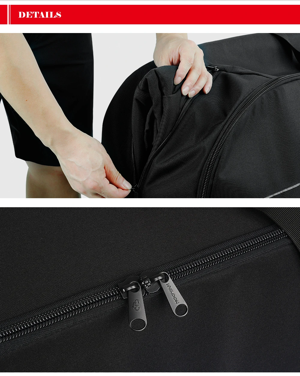 NOOYAH Bike Bag Bike Transport No Need Remove Handlebars Wheels MTB Road Bike Case Three-Layer Fabric Foldable 2-in-1 Multi-Bag
