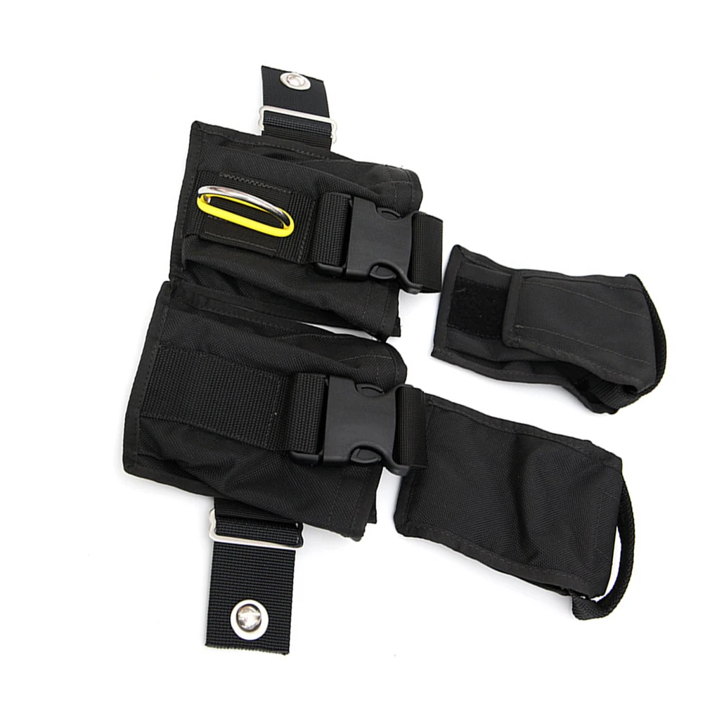 Adjustable Professional Underwater Accessories 8lbs Scuba Diving Weight Bags Lead Filler Pouch Backplate Tech Dive Reel Holder