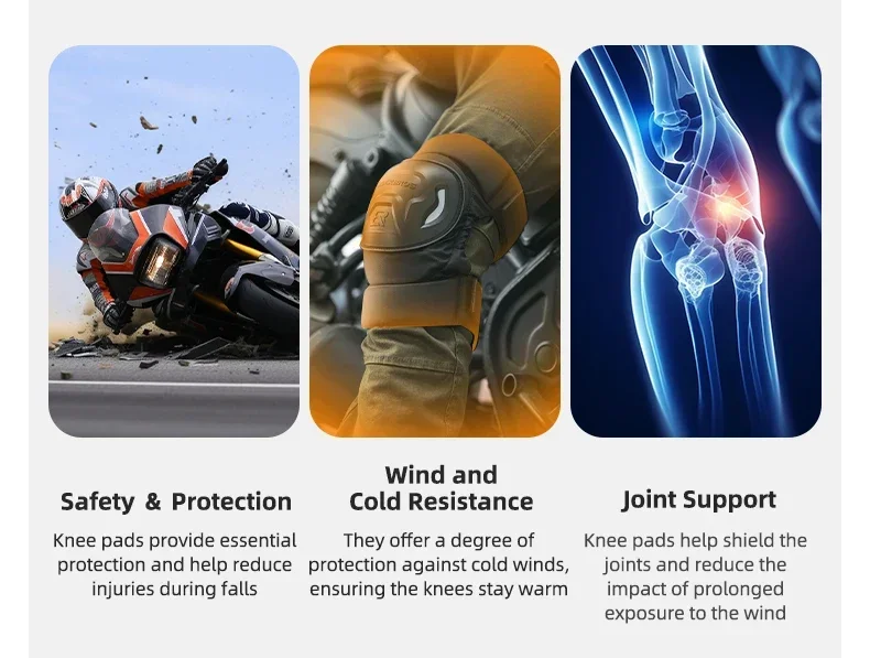 ROCKBROS Motocross Knee Pads Anti-fall Protection Elbow Pads Night Reflective Racing Guards Protection for Cycling Sports Racing