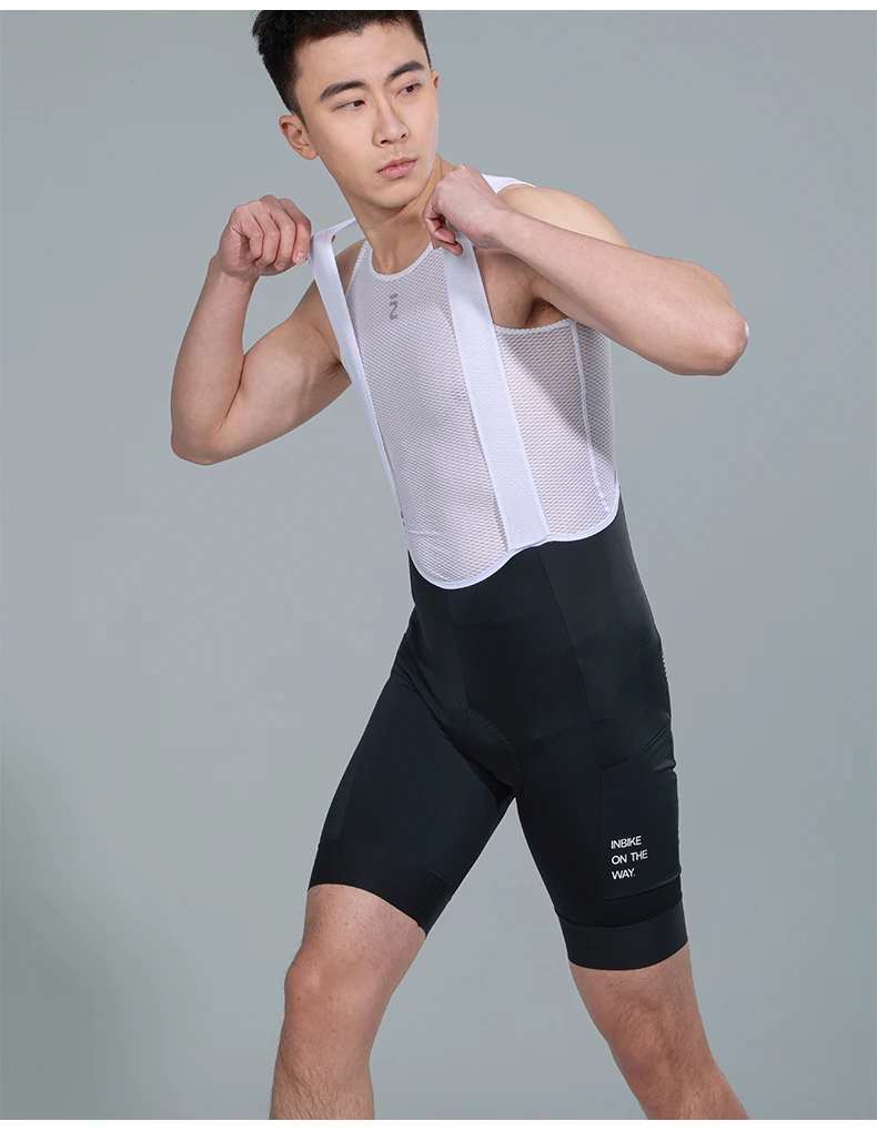 INBIKE 2024 Cycling Bibs Pants Man Padding Summer MTB Biking Clothing Bicycle Shorts Riding Pants Road Bike Shorts with Pockets