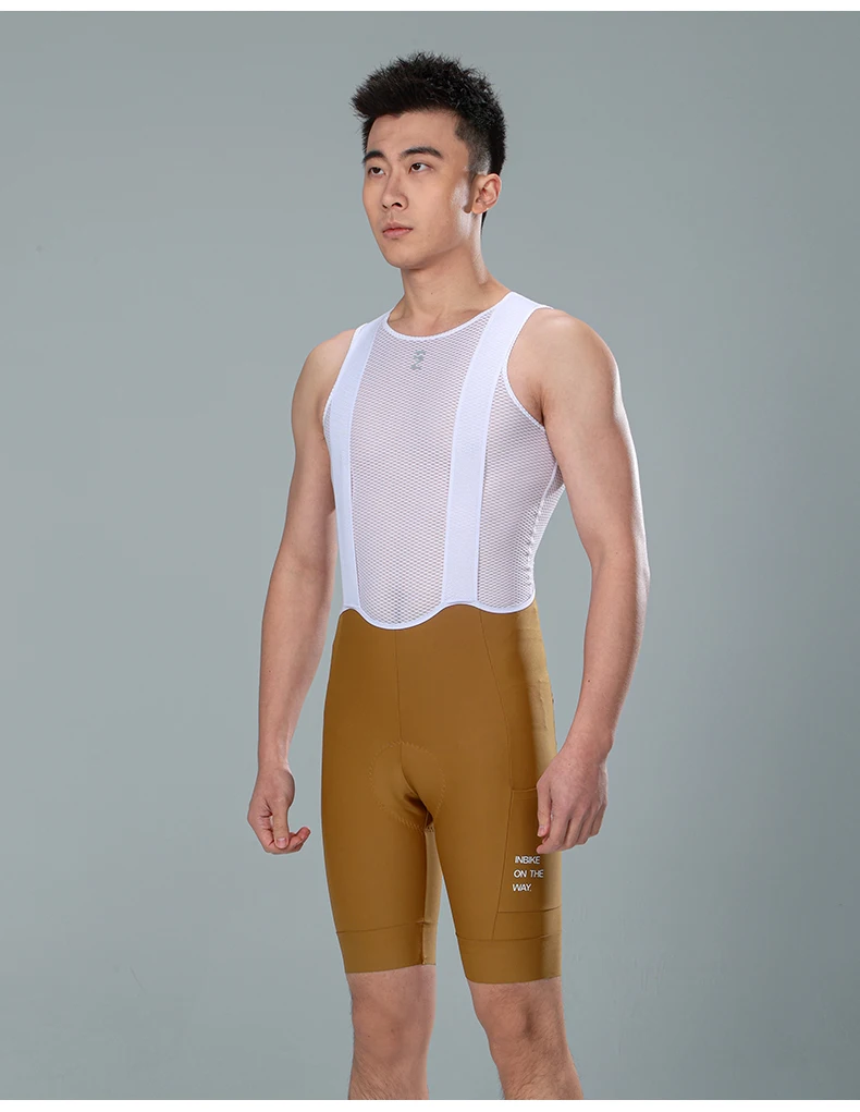 INBIKE 2024 Cycling Bibs Pants Man Padding Summer MTB Biking Clothing Bicycle Shorts Riding Pants Road Bike Shorts with Pockets