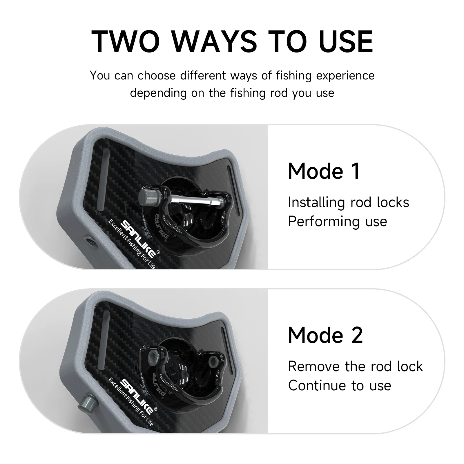 SANLIKE Fishing Fighting Belt Rod Belly Top Carber Fiber Adjustable Protection Waist Fish Pole Holder Fishing Tool Accessories