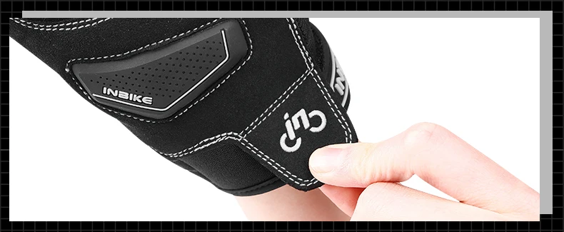 INBIKE Winter Cycling Gloves Men Full Finger Bicycle MTB Motorcycle Gloves Man Touchscreen Shockproof Glove for Motor Driving