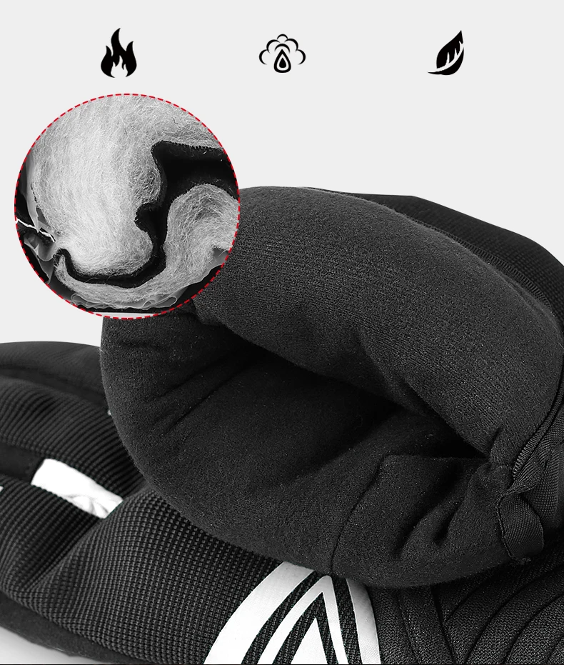 INBIKE Winter Cycling Gloves Men Full Finger Bicycle MTB Motorcycle Gloves Man Touchscreen Shockproof Glove for Motor Driving
