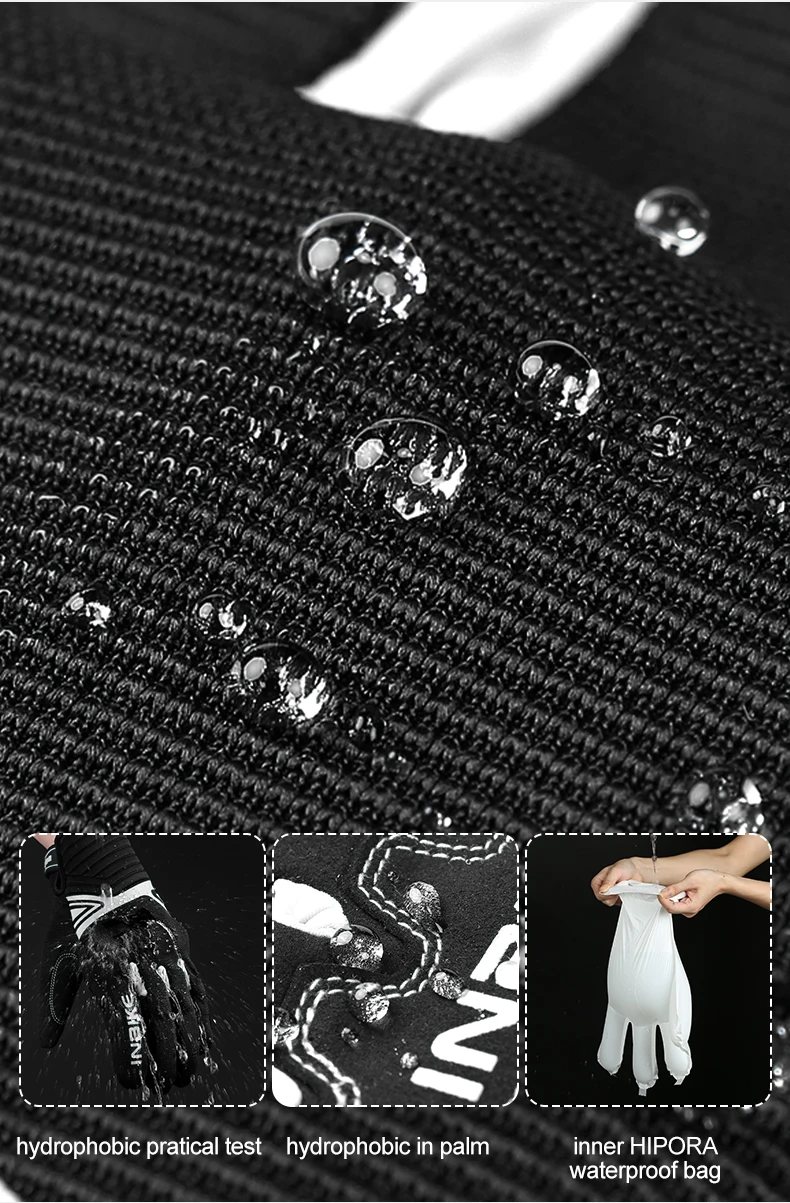 INBIKE Winter Cycling Gloves Men Full Finger Bicycle MTB Motorcycle Gloves Man Touchscreen Shockproof Glove for Motor Driving