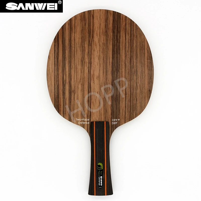 SANWEI TWO FACE DEFENSE Table Tennis Blade attack+ defence Ebony+ Hinoki surface sanwei ping pong racket bat paddle