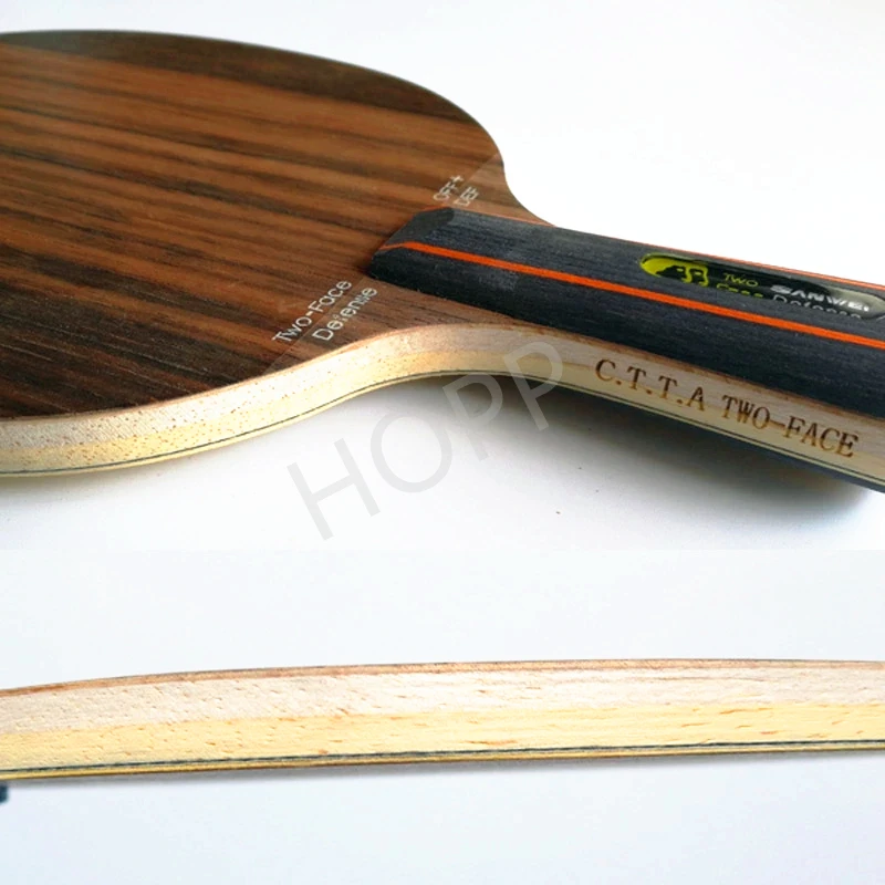 SANWEI TWO FACE DEFENSE Table Tennis Blade attack+ defence Ebony+ Hinoki surface sanwei ping pong racket bat paddle