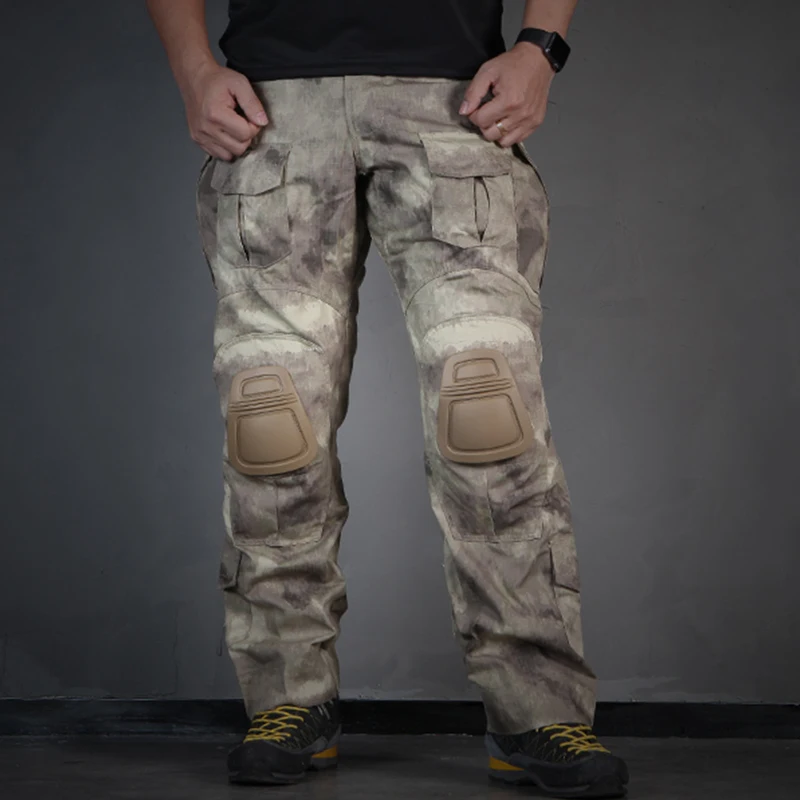 Emersongear E3 Pants With Knee Pads Combat Camouflage Mens Trousers Duty Cargo Outdoor Pant Hunting Hiking Sports