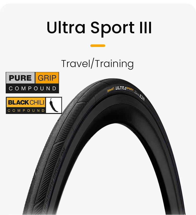 2pcs Continental Road Tire ULTRA Sport III & GRAND Sport Race Speed 700 × 25C/28C Road Bicycle Clincher Foldable Gravel Tire
