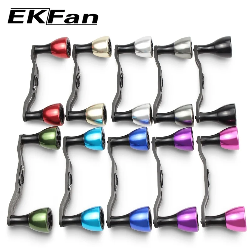 EKfan 130MM 105MM Suitable For DAI&SHI New Carbon Fiber Fishing Handle For Bait Casting Water-drop And Drum-Wheel Jig Reel