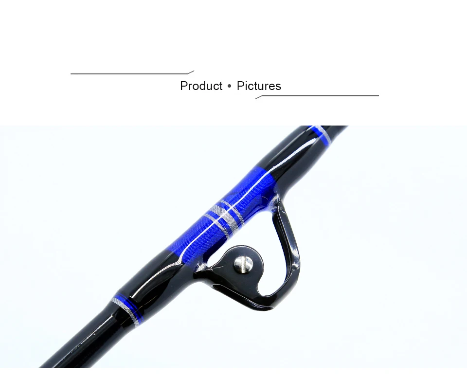 1.8m Sea Fishing Heavy Fishing Rod Goods 3+1 Roller Guid 80LBS 100LBS 130LBS Big Game Boat Trolling Rod Winter Rod Tuna