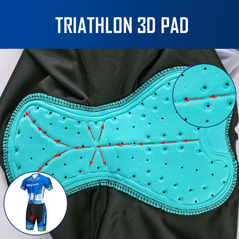 Short Sleeve Triathlon Suit Men'S One Piece Skinsuit Outdoor Racing Jumpsuit Cycling Running Tights Conjunto Deportivo Hombre