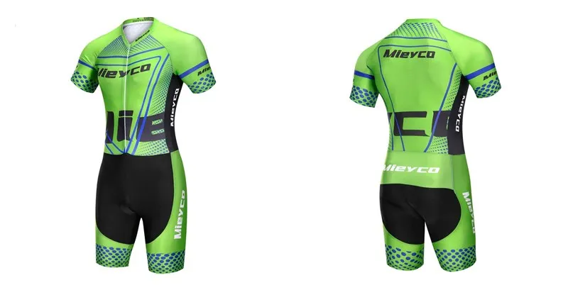 Short Sleeve Triathlon Suit Men'S One Piece Skinsuit Outdoor Racing Jumpsuit Cycling Running Tights Conjunto Deportivo Hombre