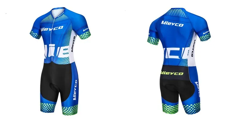 Short Sleeve Triathlon Suit Men'S One Piece Skinsuit Outdoor Racing Jumpsuit Cycling Running Tights Conjunto Deportivo Hombre